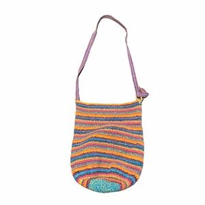 EUCALYPTUS RAINBOW CROSSBODY HOBO BAG
